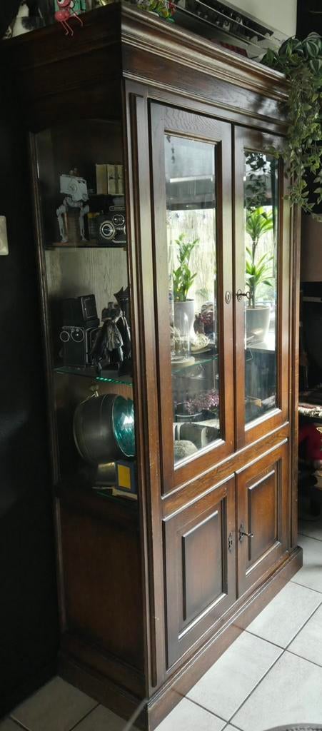 Mooie vitrinekast, Ophalen, Gebruikt, 50 tot 100 cm, 150 tot 200 cm