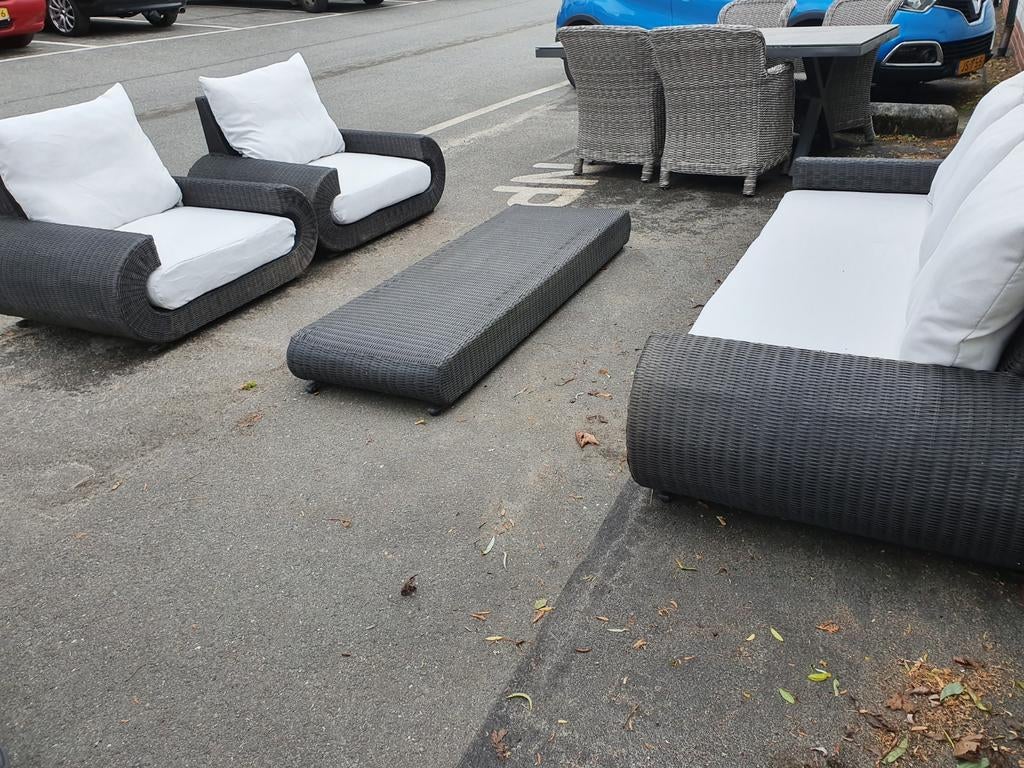 Royal life lounge set, Ophalen of Verzenden, Gebruikt, Aluminium, Bank
