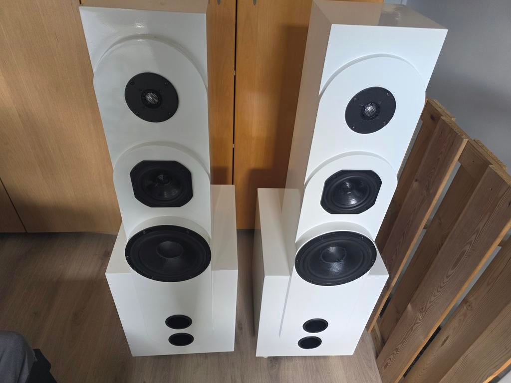 Visaton Casablanca zelfbouw luidsprekers 300 vaste prijs, Audio, Tv en Foto, Luidsprekers, Gebruikt, Front, Rear of Stereo speakers