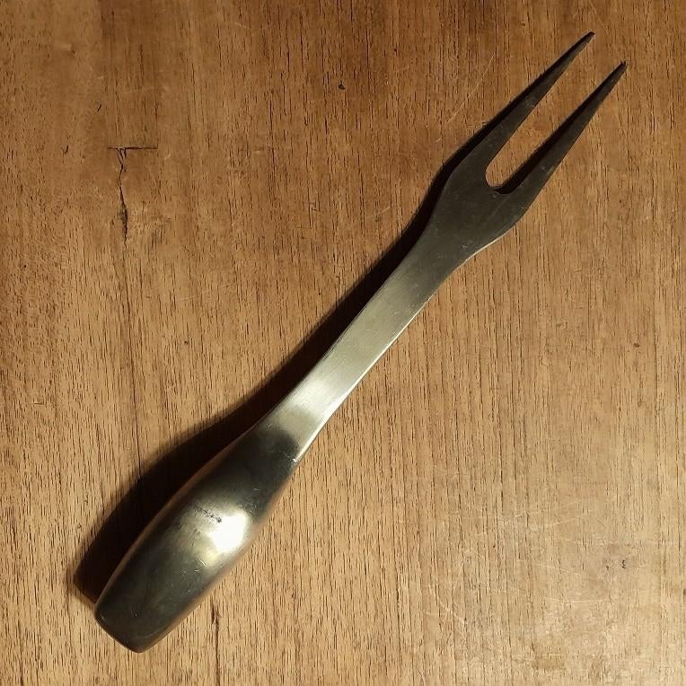 Vleesvork iittala, uit carving set, Ophalen of Verzenden, Gebruikt, Rvs of Chroom, Los bestek