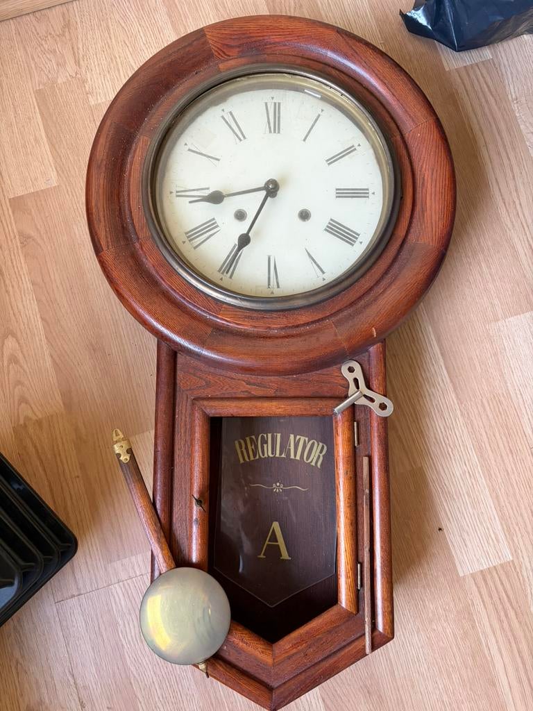 Regulator antieke klok, Antiek en Kunst, Ophalen