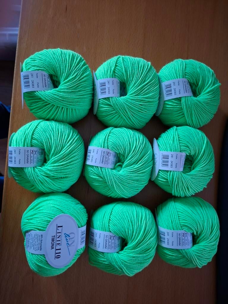 9 x 50 gram ONline Linie 110 timona, Hobby en Vrije tijd, Breien of Haken, Nieuw, Ophalen of Verzenden, ONline