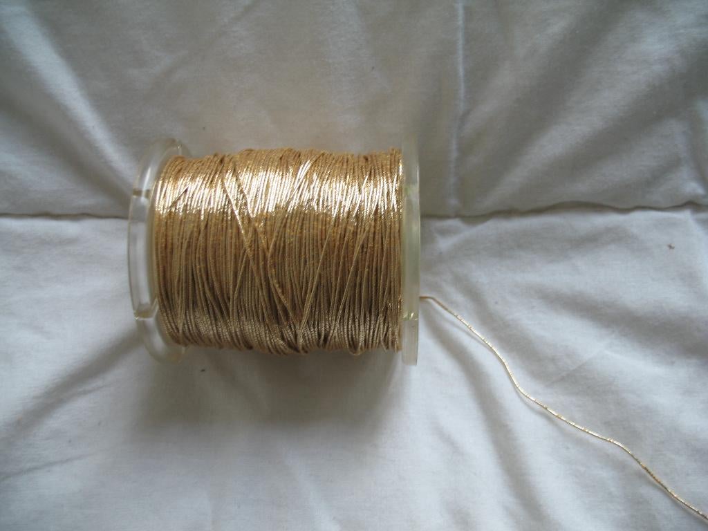 Hobby Koord honinggeel met Goudmetallic per 10 Meter, Ophalen of Verzenden, Nieuw