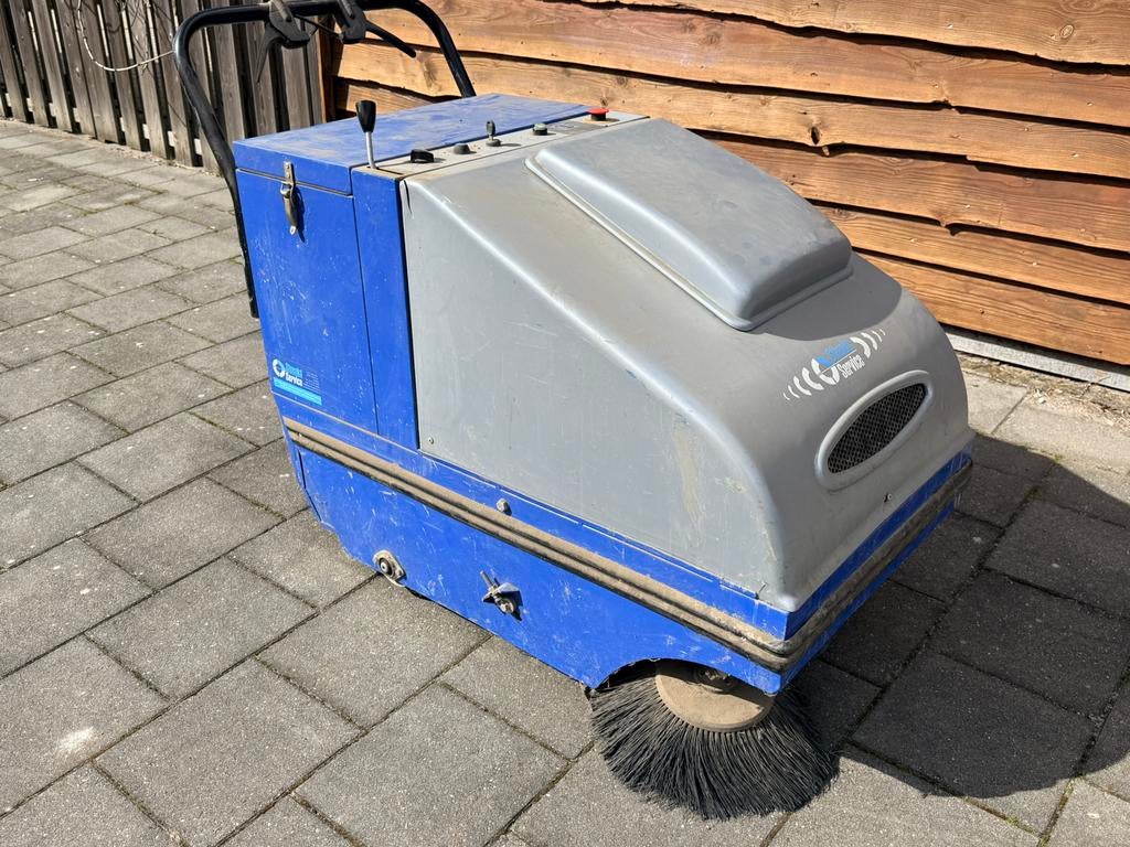 Steenks achterloop veegzuigmachine Stefix 75, Tuin en Terras, Ophalen of Verzenden, Gebruikt