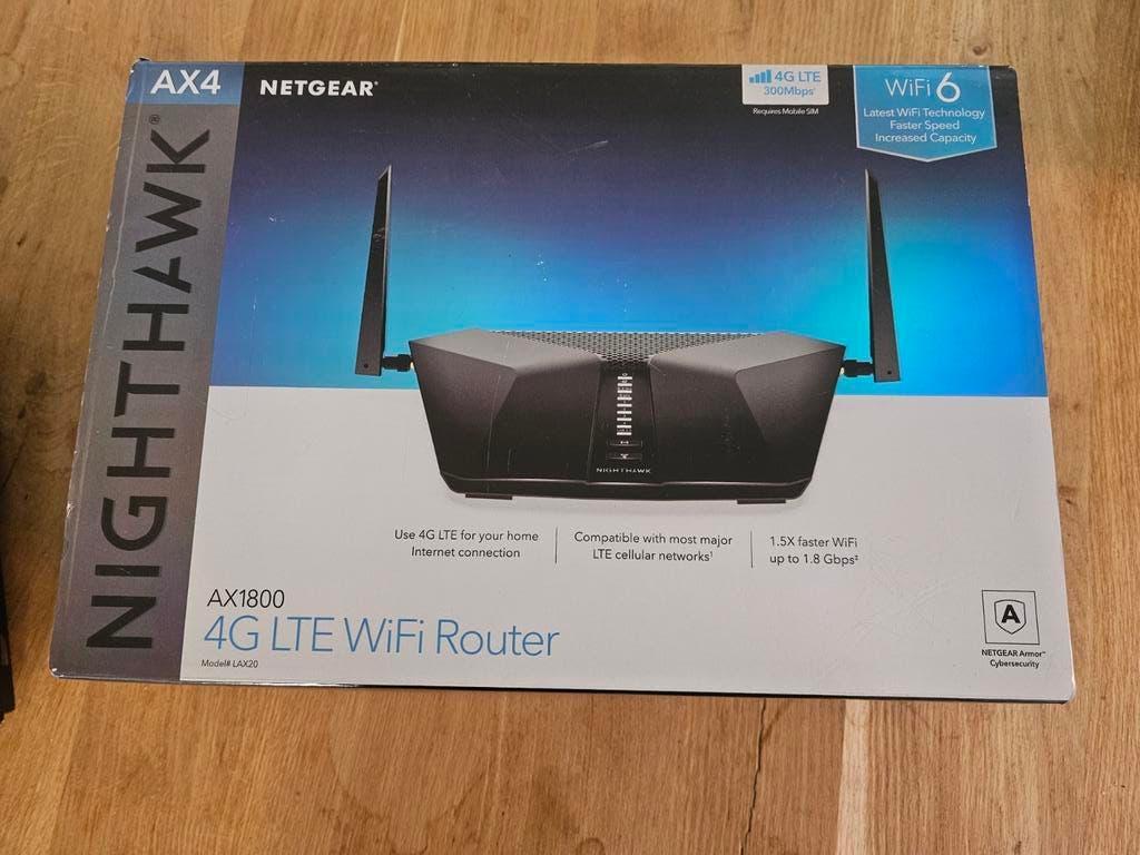 Netgear Nighthawk AX1800 4g Wifi router, Computers en Software, Routers en Modems, Router met modem, Projects@invistay.nl, Netgear