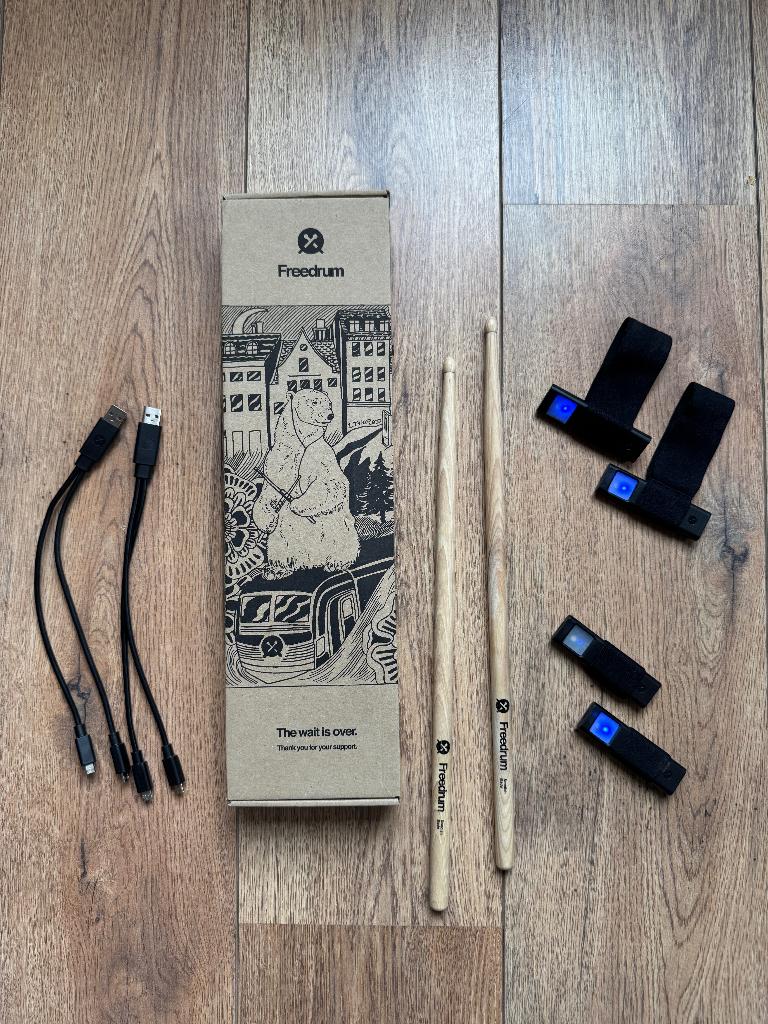 FreeDrum Complete Kit – Speel drums zonder drumstel!, Ophalen of Verzenden, Zo goed als nieuw, Overige merken, Elektronisch