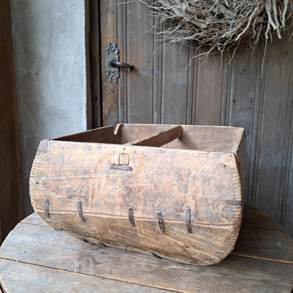 Landelijke Chinese houten rijstbak met handvat *Etage3*, Hout, ., Nieuw, Ophalen of Verzenden