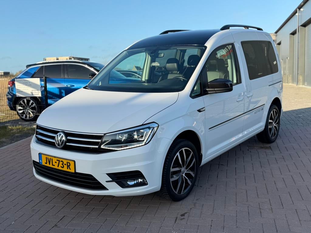 Volkswagen Caddy 1.4 TSI Edition 35 DSG 2017 Uniek!!, Auto's, Bestelauto's, Euro 5, Zwart, 4 cilinders, 700 kg