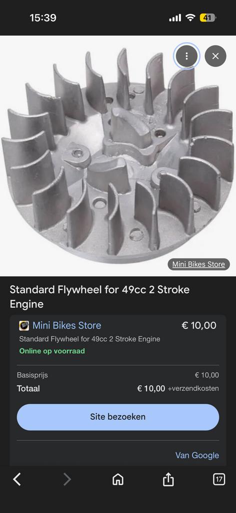 49 cc flywheel 2 stroke gloednieuw alleen uit de doos, Fietsen en Brommers, Ophalen, Zo goed als nieuw, Overige typen