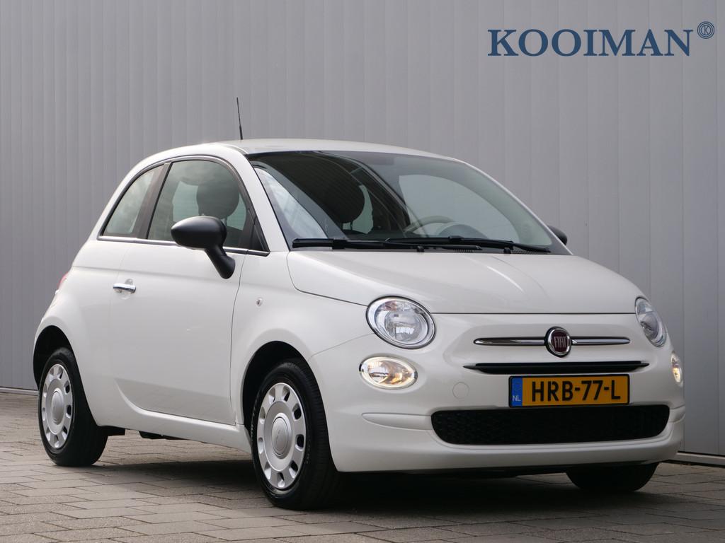 Fiat 500 1.0 Mild 70pk Hybrid Urban Blue-tooth / Airco / DAB, Auto's, Voorwielaandrijving, Stof, 4 stoelen, Wit