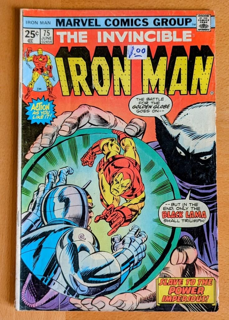 Invincible Iron Man #75 Marvel comics 1975, Eén comic, Ophalen of Verzenden, Gelezen, Amerika