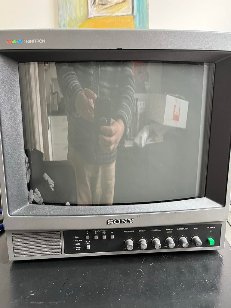 Sony Trinitron PVM-1440QM Professionele CRT Monitor, Gebruikt, 50 Hz, Ophalen of Verzenden, HD Ready (720p)
