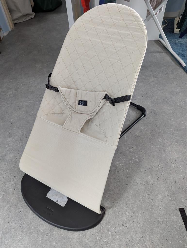 Skye & Scott Baby Rocker Wipstoel - Beige, Verstelbaar, Wipstoel, Zo goed als nieuw, Ophalen