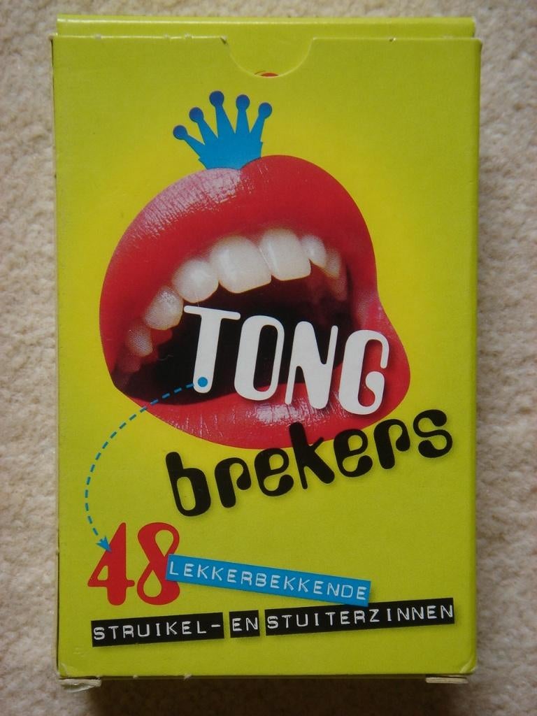 LEUK: Tongbrekers (Dubbelzes) KINDERSPEL, Hobby en Vrije tijd, Gezelschapsspellen | Kaartspellen, Nieuw, Een of twee spelers, Drie of vier spelers
