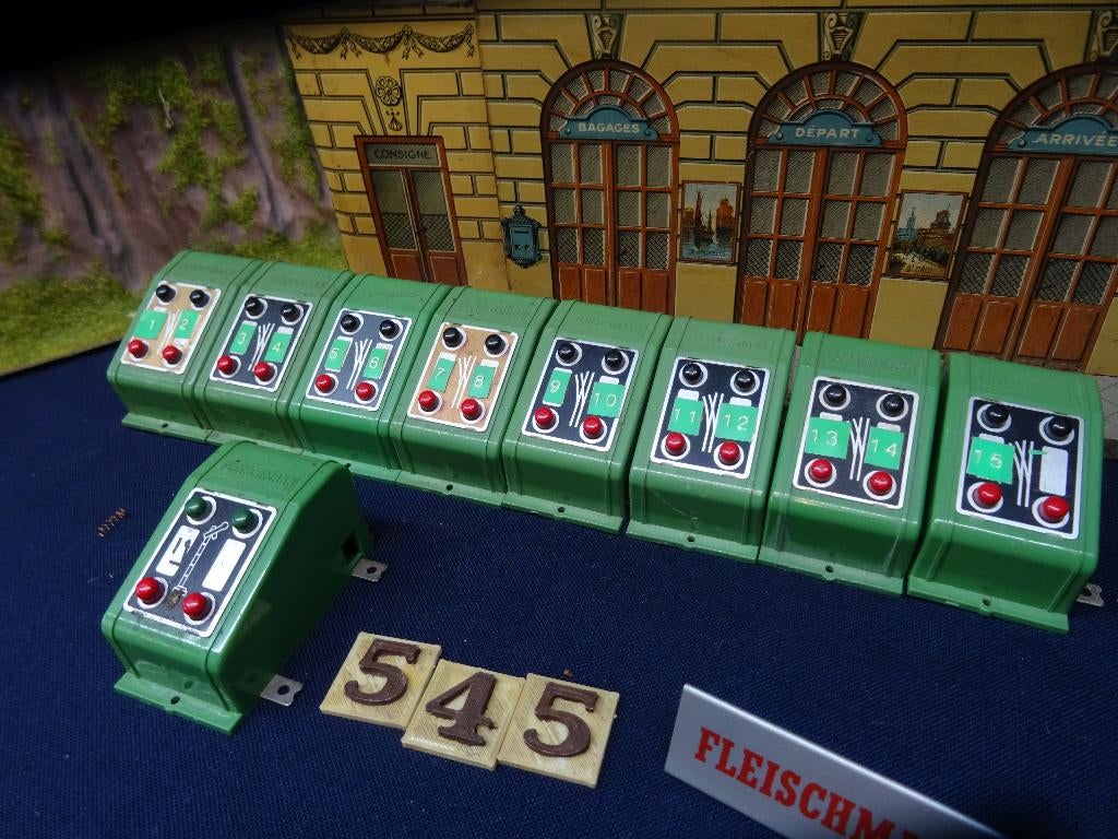 545=Fleischmann wissel-sein en ect. schakelaars.303, Gebruikt, Gelijkstroom, Fleischmann, Overige typen