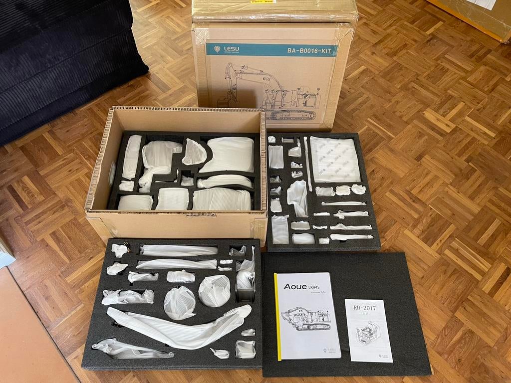 BouwKit Liebherr R945 rupskraan Lesu RC 1/14, Ophalen of Verzenden, Nieuw, Groter dan 1:32, Overige merken