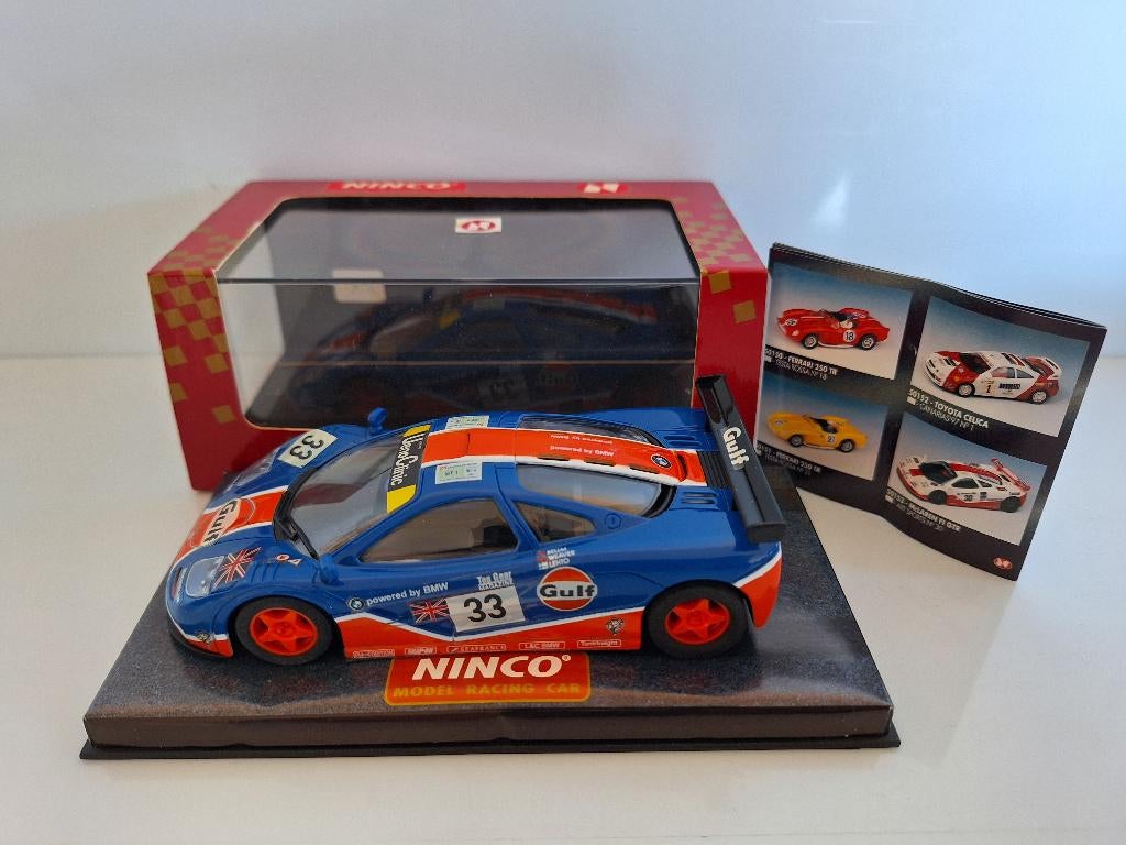 Ninco Mc-Laren F1 GTR Gulf 50140 Met Mini Catalog, Overige merken, Racebaan, Ninco, Ninco