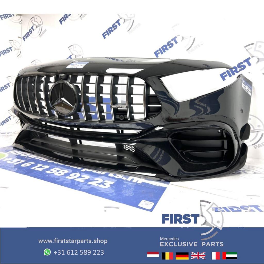 W177 A KLASSE 2022 A45 A45S AERO AMG VOORBUMPER ZWART COMPLE, Gebruikt, -, Voor, Ophalen of Verzenden