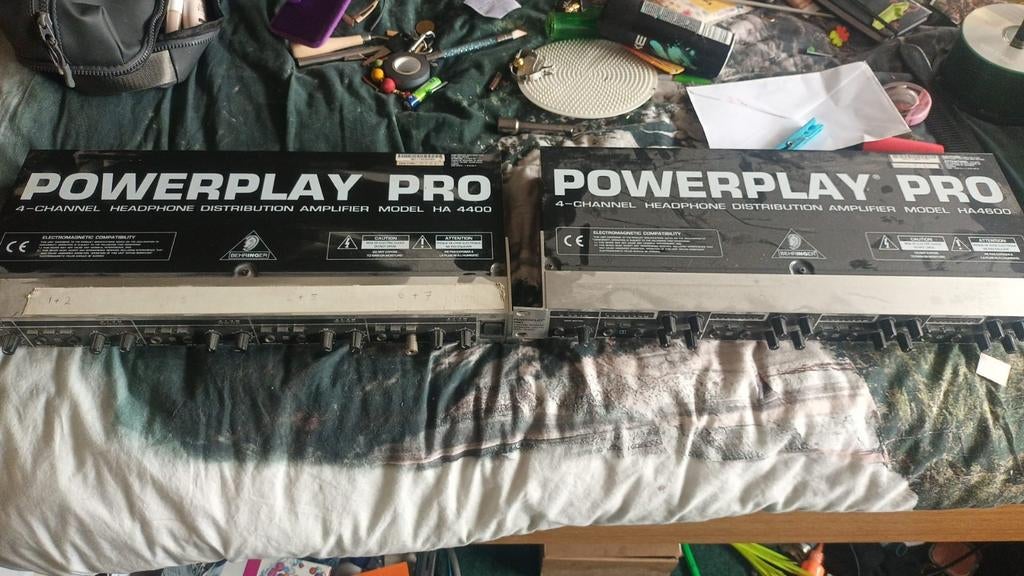 2x Behringer Powerplay Pro HA4400 Hoofdtelefoonversterker, Ophalen of Verzenden, Gebruikt, Minder dan 500 watt