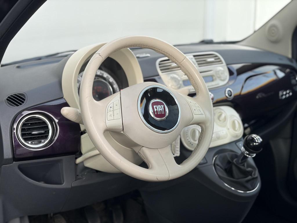 Fiat 500 1.2 Lounge Pano/Unieke uitvoering!, Voorwielaandrijving, Euro 5, Stof, Gebruikt
