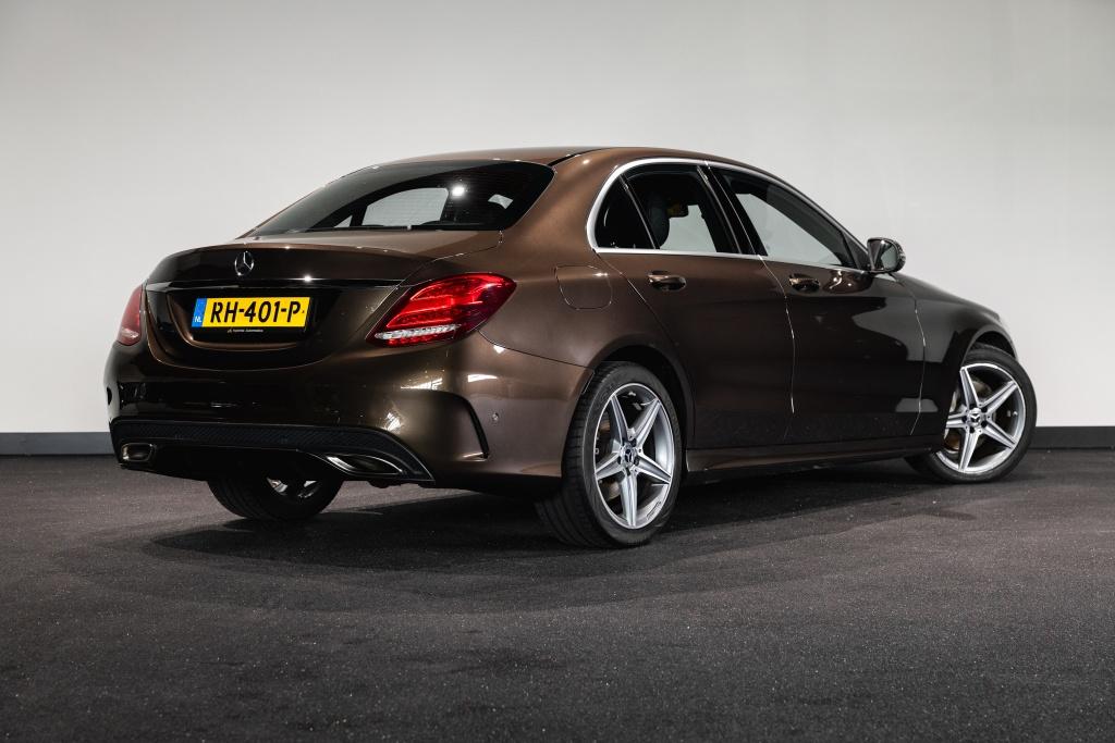 Mercedes-Benz C-Klasse 160 AMG-line (bj 2017), Keurmerk '100% Onderhouden', 12 maanden, Gebruikt, 4 cilinders