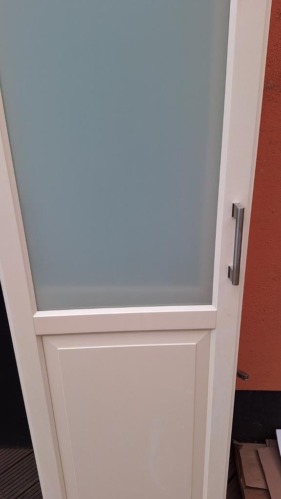 Drie deuren voor pax kast - gratis ophalen, Gebruikt, 200 cm of meer, Glas, 50 tot 75 cm