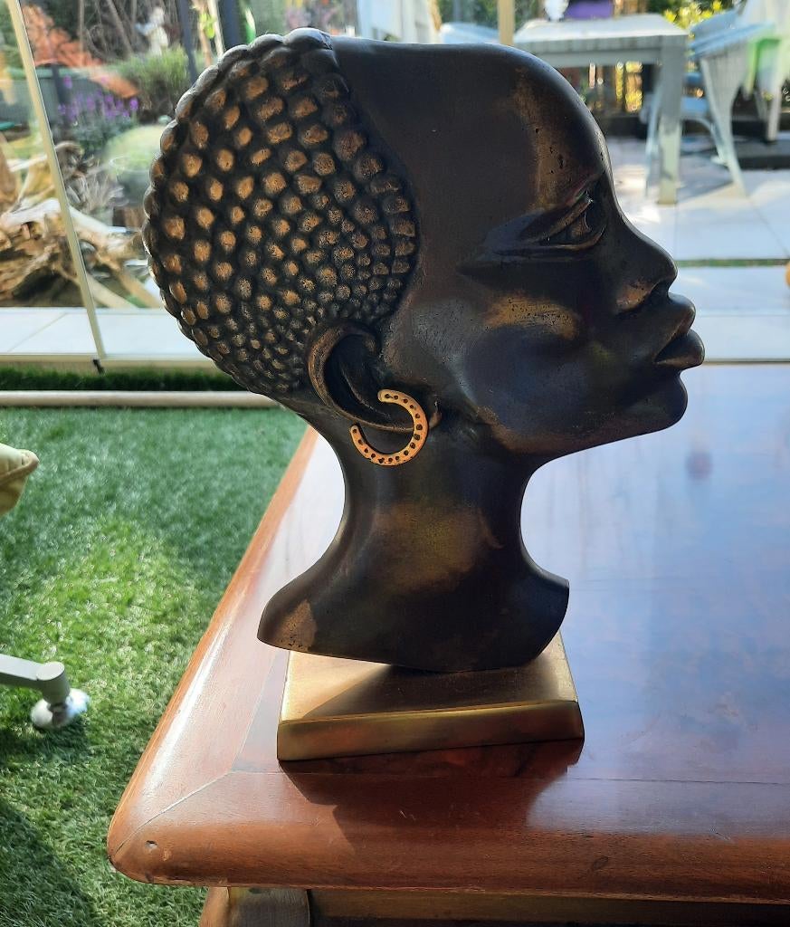 art deco vintage jaren 50 African woman Hagenauer, Ophalen of Verzenden