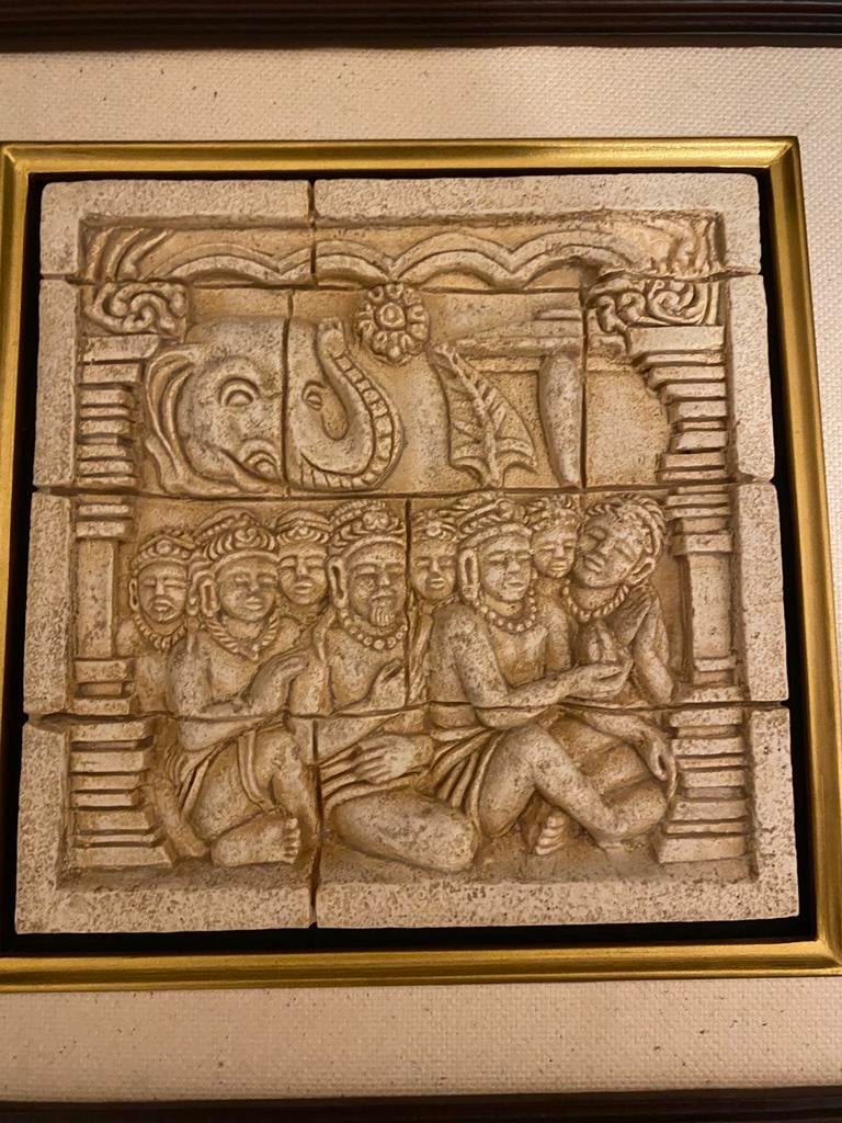 Zandstenen replica Borobudur tempel Indonesie, Ophalen of Verzenden