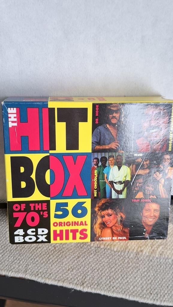 4 cd box  the Hit Box of the 70's, Ophalen of Verzenden, Zo goed als nieuw, Pop, Boxset