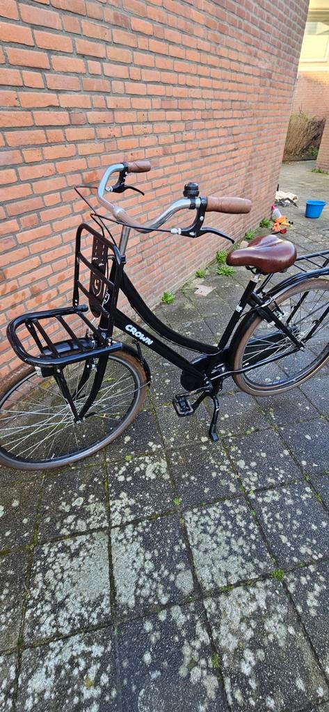 transportfiets / damesfiets Crown, Fietsen en Brommers, Fietsen | Dames | Omafietsen, Ophalen, Gebruikt