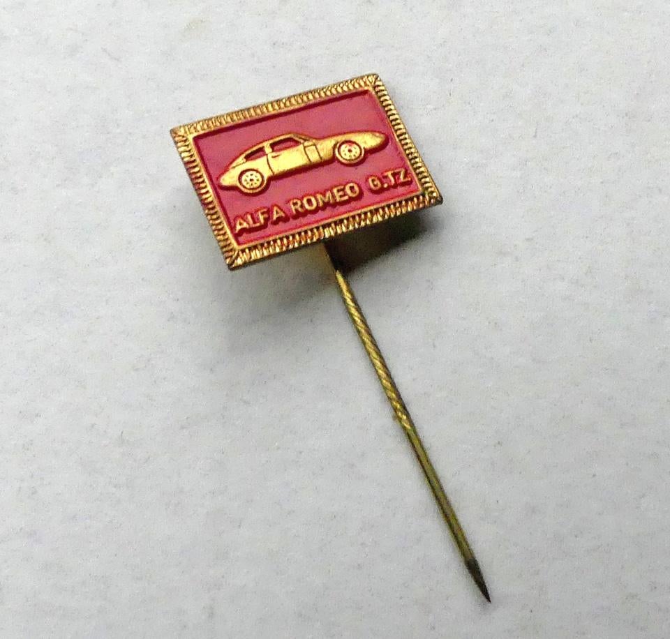 Alfa Romeo G TZ speldje oud speldje Alfa Romeo Giulia TZ, Ophalen of Verzenden, Gebruikt, Transport, Speldje of Pin