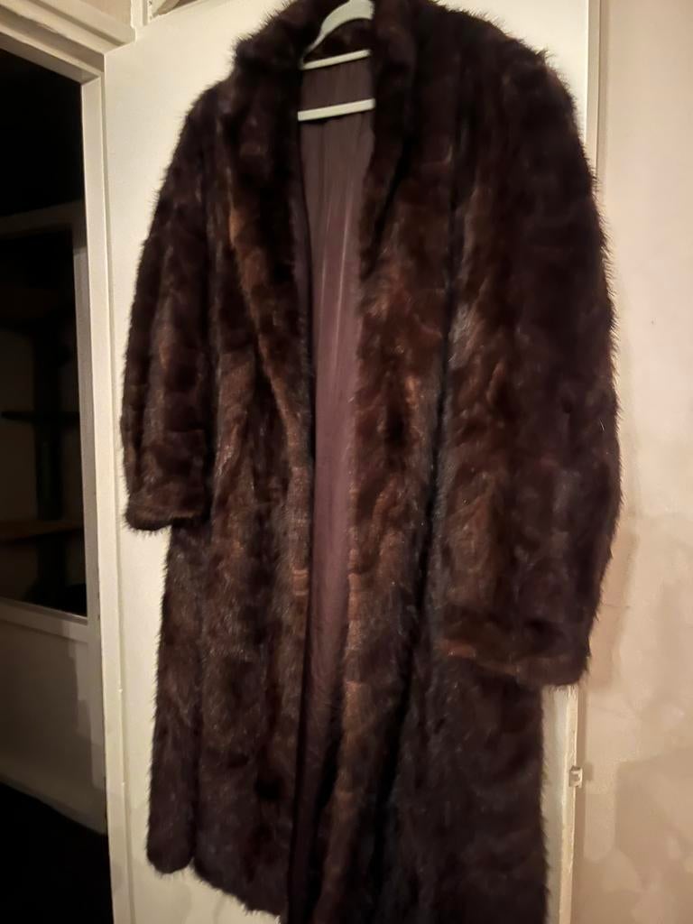 Bont jas, Ophalen of Verzenden, Zo goed als nieuw, Zwart