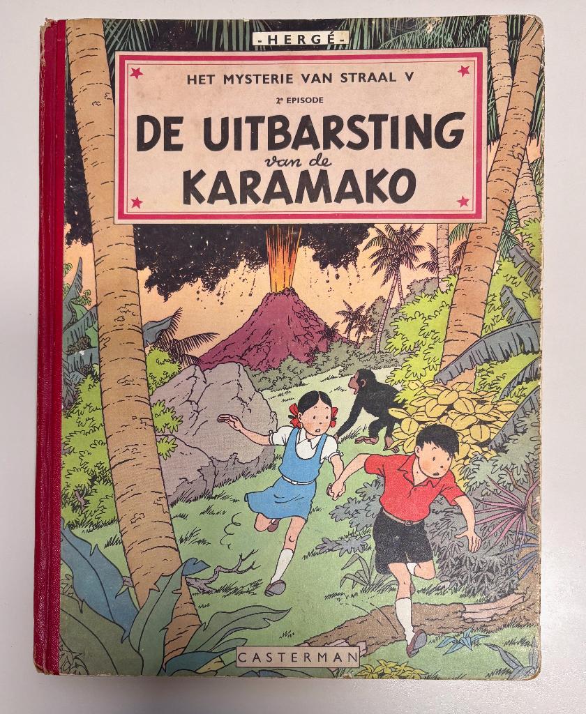 De uitbarsting van de Karamako ( ep. 2 Straal V), Boeken, Stripboeken, Gelezen, Eén stripboek, Ophalen of Verzenden, Hergé