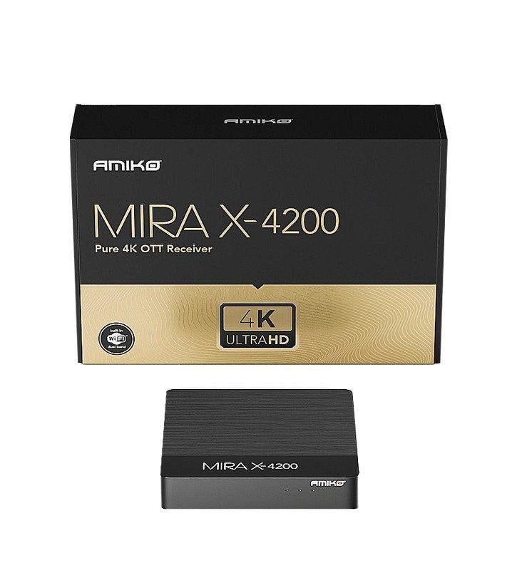 Amiko MiraX HiS-4200 4K IPTV Mediastreamer, Ophalen of Verzenden, Nieuw, HDMI, Minder dan 500 GB