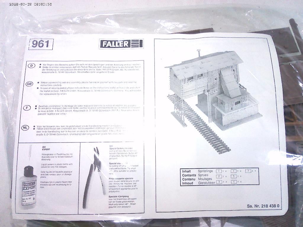 Faller 1-87 HO oude fabriek 961 nieuw in verp. v marklin, Gelijkstroom of Wisselstroom, Brug, Tunnel of Gebouw, Nieuw, Ophalen of Verzenden