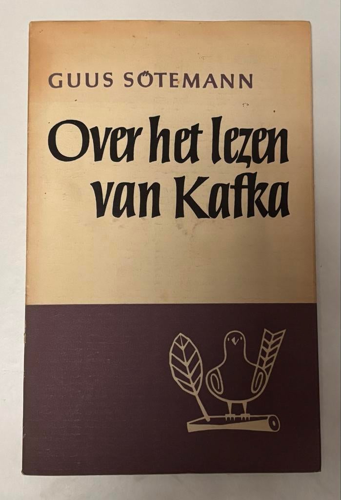Over het lezen van Kafka - Guus Sotemann (1957), Ophalen of Verzenden, Gelezen, Nederland