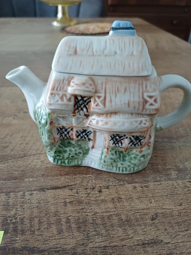 Vintage theepotje huisje 1-kops, Ophalen of Verzenden