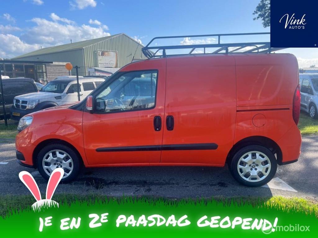 Fiat Doblò Cargo 1.3 MJ L1H1 SX | 90 PK | Airco | 2x Schuif, Euro 5, Stof, Gebruikt, 4 stoelen