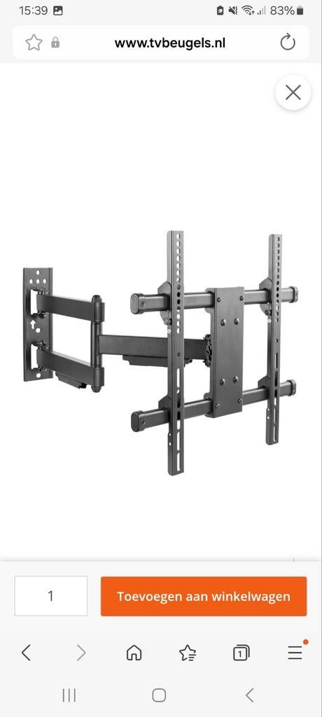 Draaibare tv steun, Audio, Tv en Foto, Televisiebeugels, Ophalen