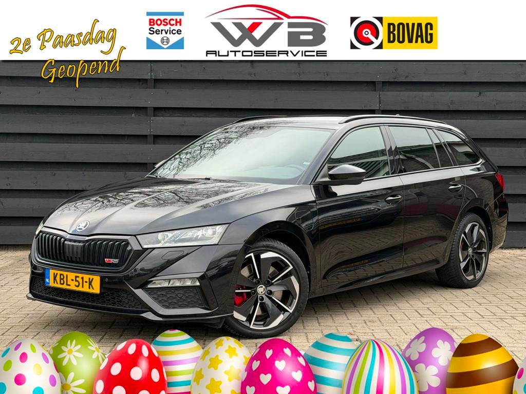 Skoda Octavia Combi 1.4 TSI RS iV PHEV I Carplay I ACC I Stu, 145 pk, Gebruikt, Zwart, 4 cilinders