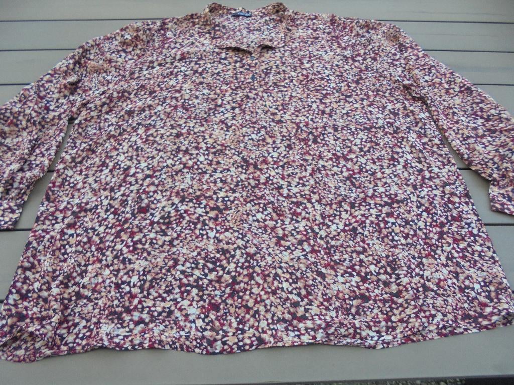 Donkerrood bont shirt NORAH, Kleding | Dames, Zo goed als nieuw, Norah, Rood, Shirt of Top