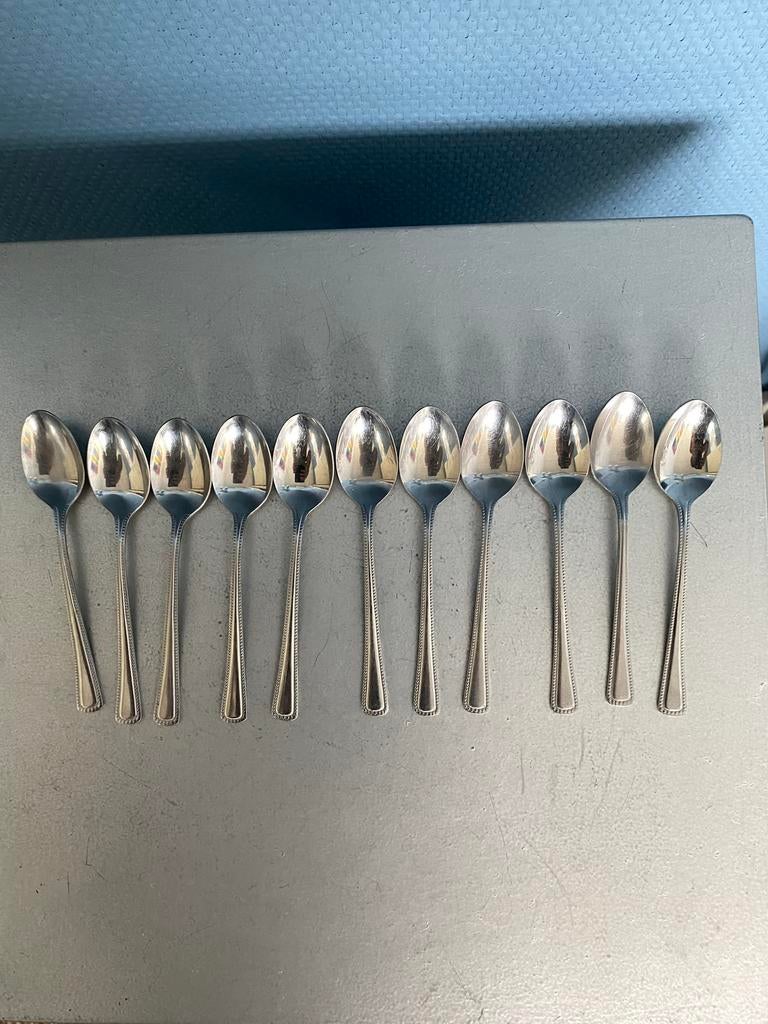 11Thee lepeltjes merk Amefa Staintess, Ophalen of Verzenden