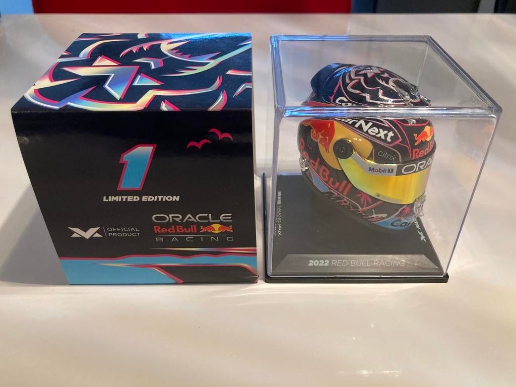 Max Verstappen helm 1/4 miami grand prix 2022, Ophalen of Verzenden, Nieuw, Formule 1