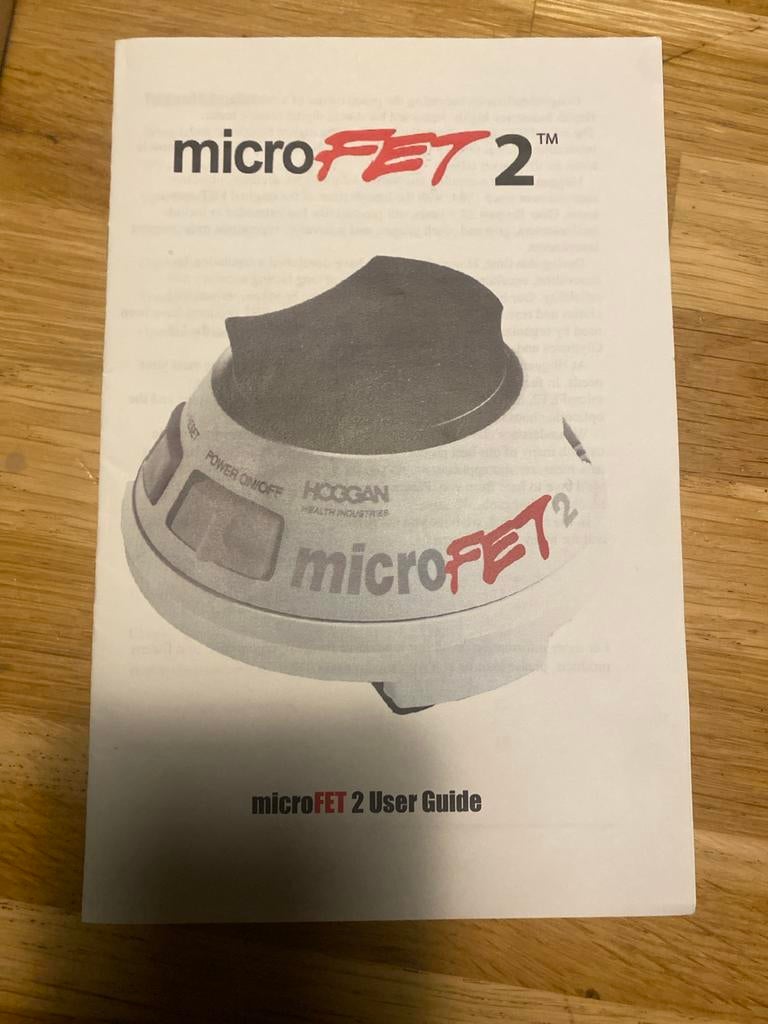 Hoggan microFET2 weegschaal, Witgoed en Apparatuur, Weegschalen, Gebruikt, 1 tot 500 gram, Verzenden, 100 kg of meer