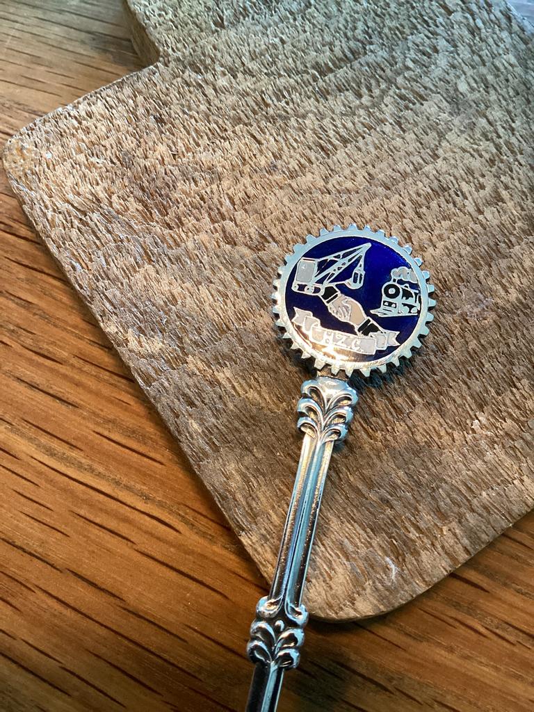 Verzilverd lepeltje H.Z.C., Antiek en Kunst, Antiek | Bestek, Verzenden