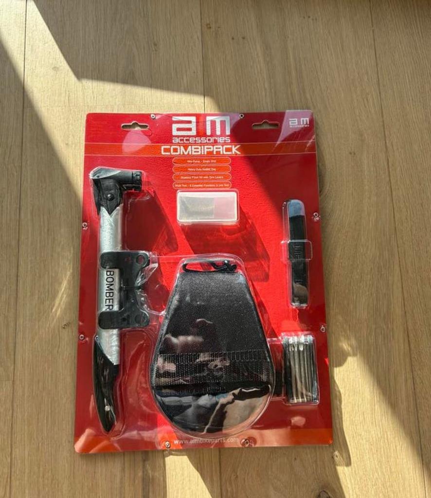 AIM Bike Combipack – Pomp Zadeltas Tool Plakset (NIEUW), Fietsen en Brommers, Fietsonderdelen, Nieuw, Ophalen of Verzenden