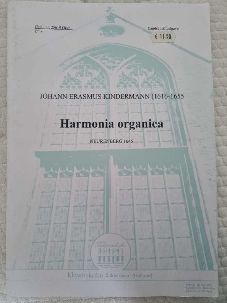 Klavarskribo, J. E. Kinderman - Harmonia organica, Muziek en Instrumenten, Ophalen of Verzenden, Gebruikt, Artiest of Componist