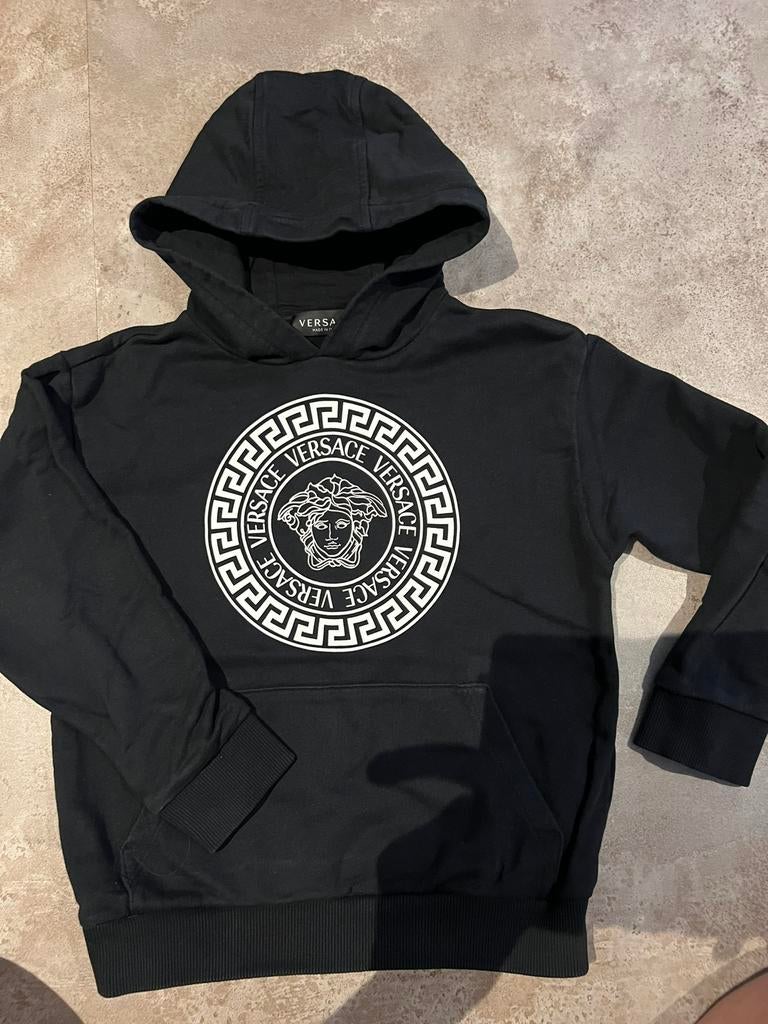 VERSACE sweater met capuchon maat 128 origineel zgan, Trui of Vest, Ophalen of Verzenden, Zo goed als nieuw, Jongen