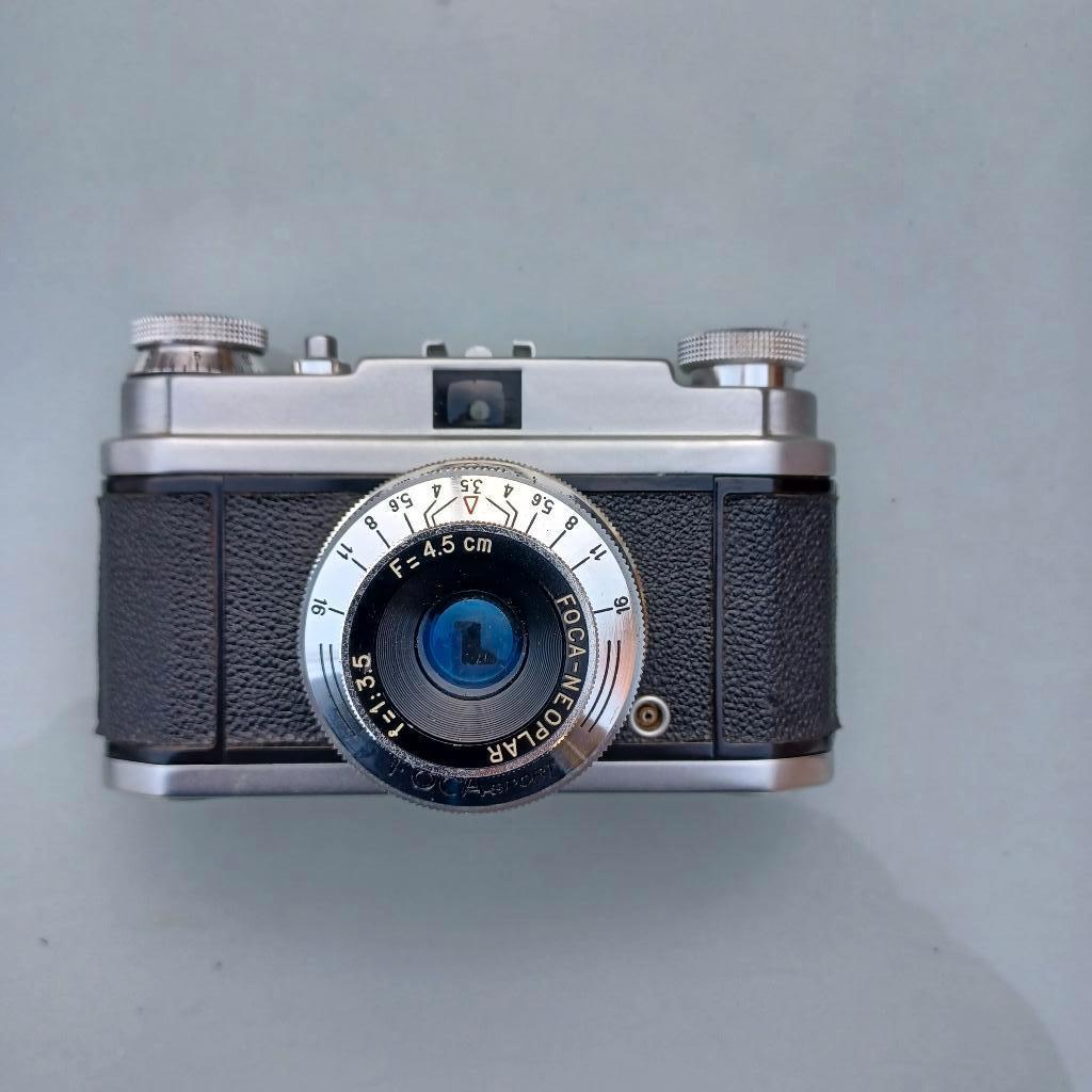 Vintage FOCA Sport I met Neoplar 45mm f/3.5, Ophalen of Verzenden, Gebruikt, Compact, Overige Merken