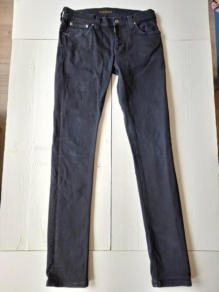 Nudie Jeans Tight Long John zwart maat W28 L32 skinny fit, Nudie Jeans, Blauw, W32 (confectie 46) of kleiner, Ophalen of Verzenden